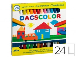 24 lápices cera semiblanda Alpino Dacscolor